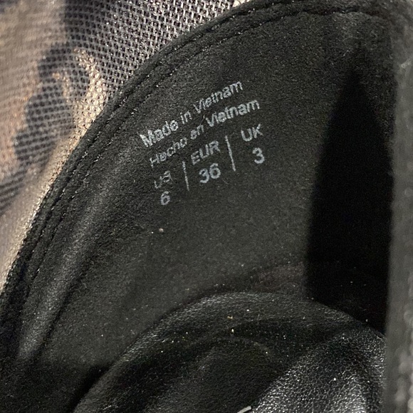 Shoemint “Cena” Peep Toe Floral Mesh Boots - Picture 8 of 9